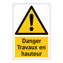 Danger Travaux en hauteur