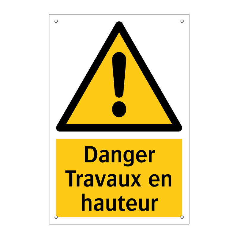 Danger Travaux en hauteur