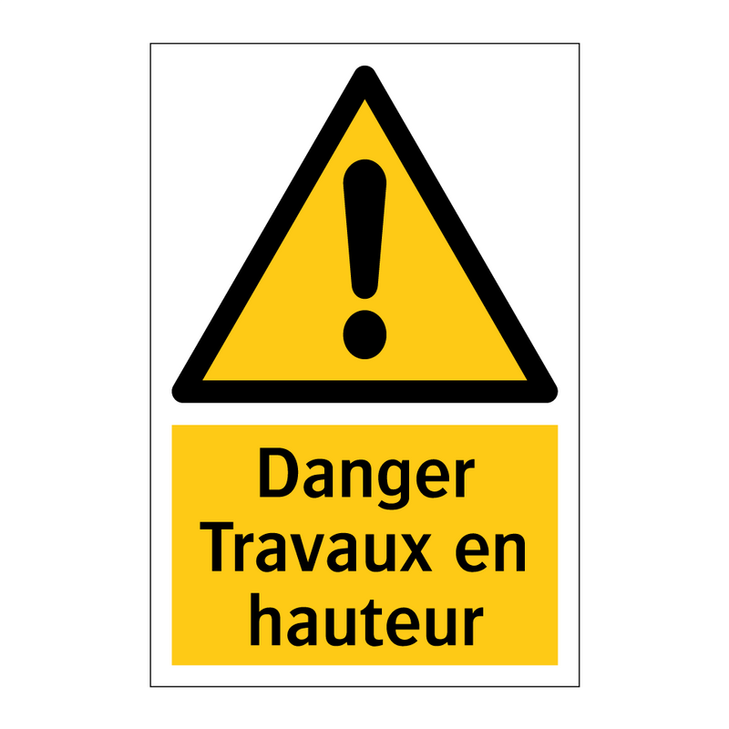 Danger Travaux en hauteur