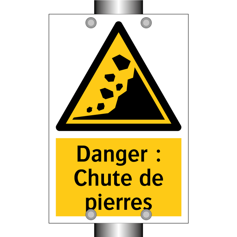 Danger : Chute de pierres