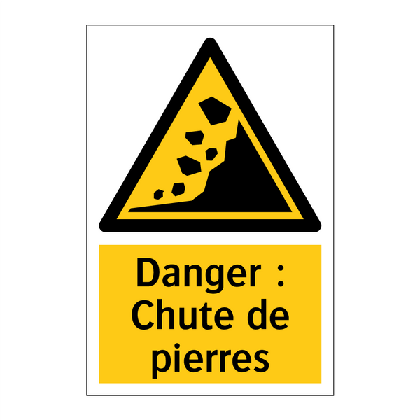 Danger : Chute de pierres