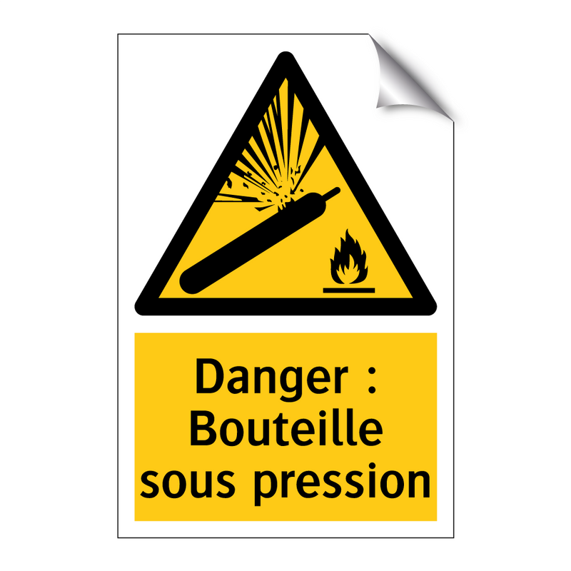 Danger : Bouteille sous pression