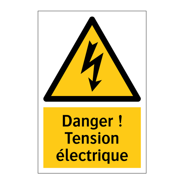 Danger ! Tension électrique