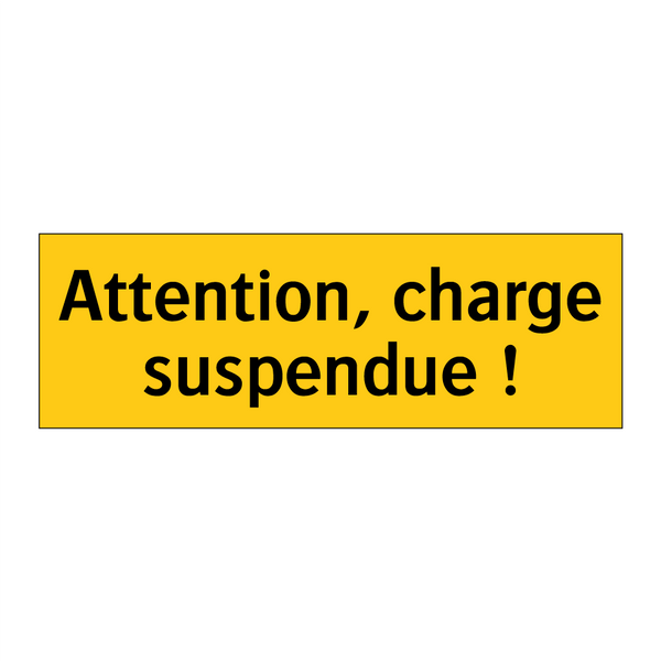 Attention, charge suspendue !