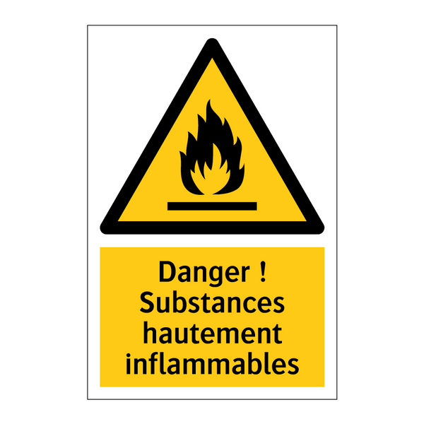 Danger ! Substances hautement inflammables