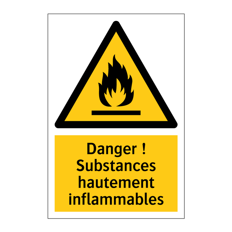 Danger ! Substances hautement inflammables