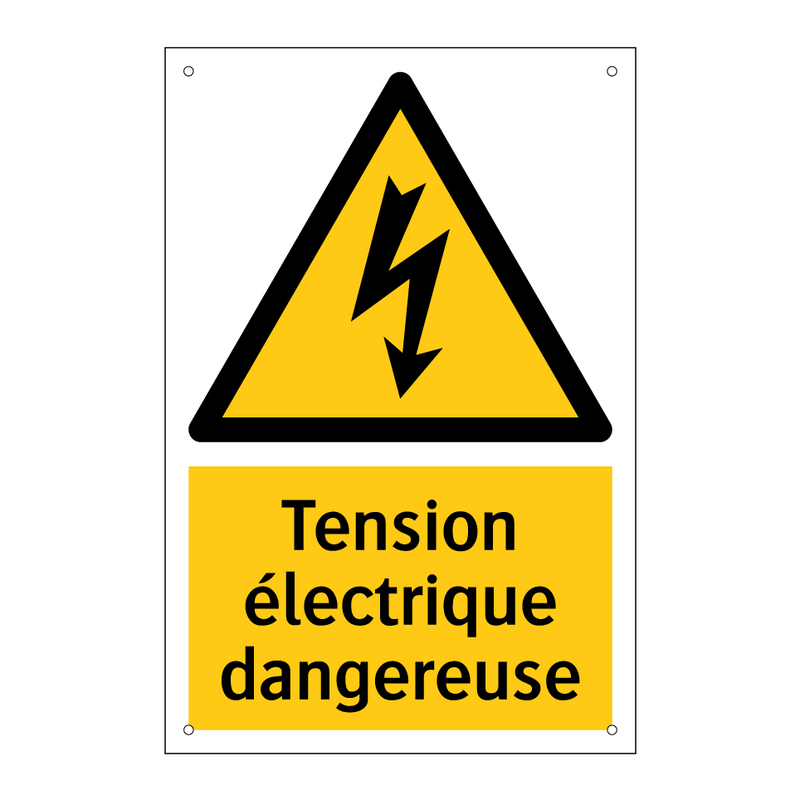 Tension électrique dangereuse
