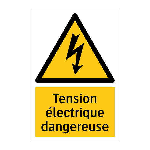 Tension électrique dangereuse