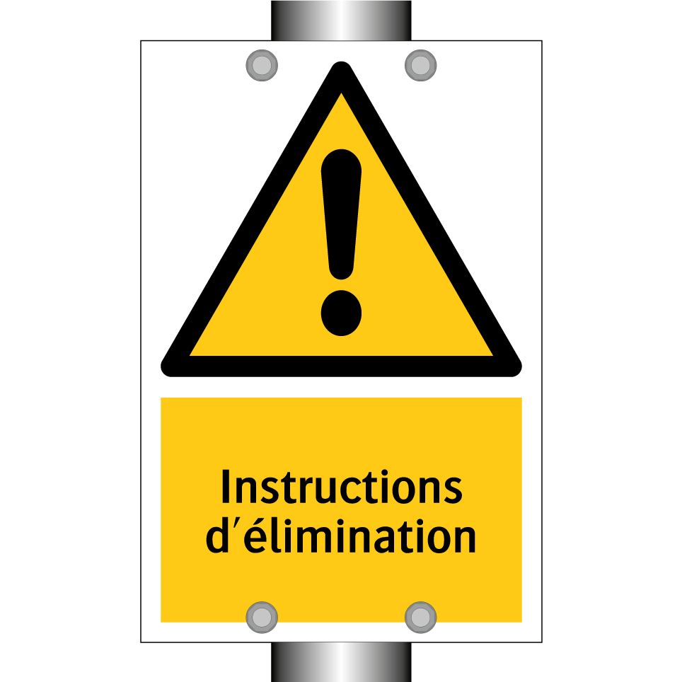 Instructions d'élimination