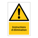 Instructions d'élimination