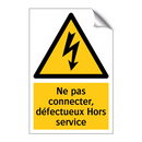 Ne pas connecter, défectueux Hors service