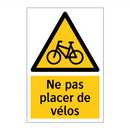 Ne pas placer de vélos
