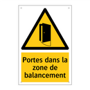 Portes dans la zone de balancement