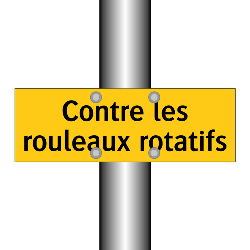 Contre les rouleaux rotatifs