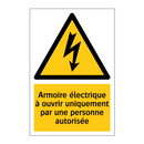 Armoire électrique à ouvrir uniquement par une personne autorisée