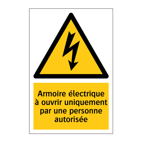 Armoire électrique à ouvrir uniquement par une personne autorisée