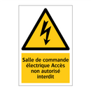 Salle de commande électrique Accès non autorisé interdit