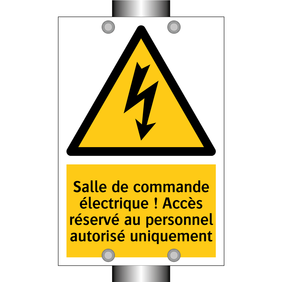 Salle de commande électrique ! Accès réservé au personnel autorisé uniquement