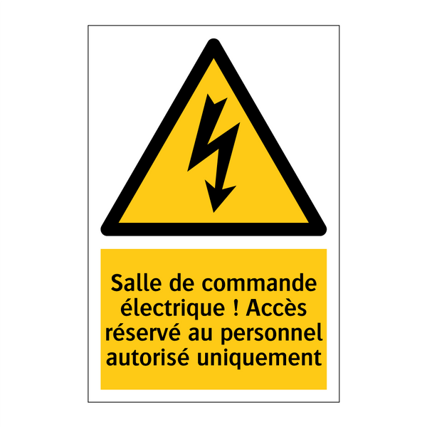 Salle de commande électrique ! Accès réservé au personnel autorisé uniquement