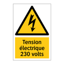 Tension électrique 230 volts