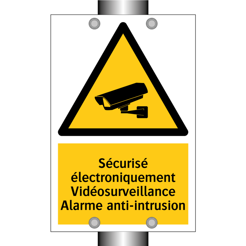 Sécurisé électroniquement Vidéosurveillance Alarme anti-intrusion
