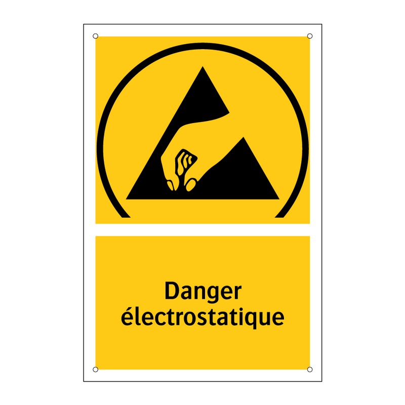 Danger électrostatique