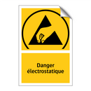 Danger électrostatique