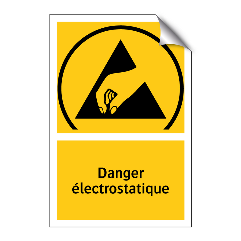 Danger électrostatique