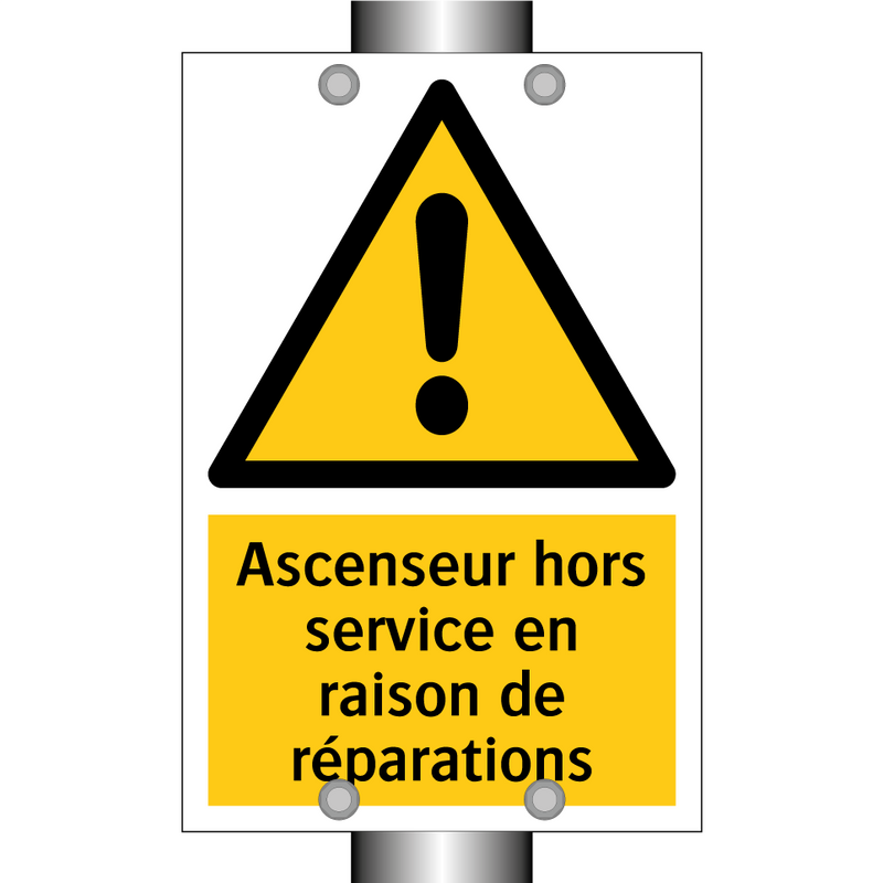 Ascenseur hors service en raison de réparations