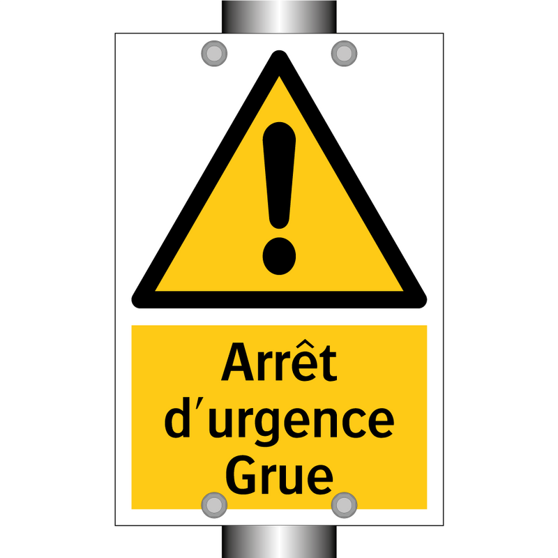 Arrêt d'urgence Grue