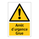 Arrêt d'urgence Grue