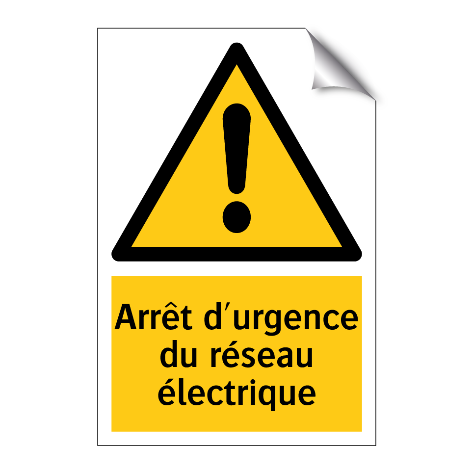 Arrêt d'urgence du réseau électrique