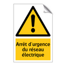 Arrêt d'urgence du réseau électrique