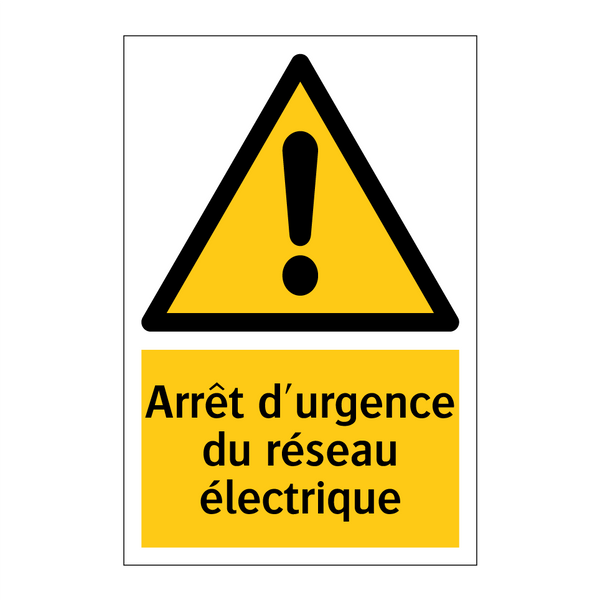 Arrêt d'urgence du réseau électrique