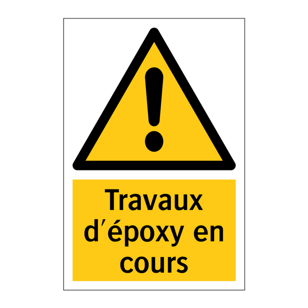 Travaux d'époxy en cours