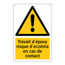 Travail d'époxy risque d'eczéma en cas de contact