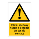 Travail d'époxy risque d'eczéma en cas de contact