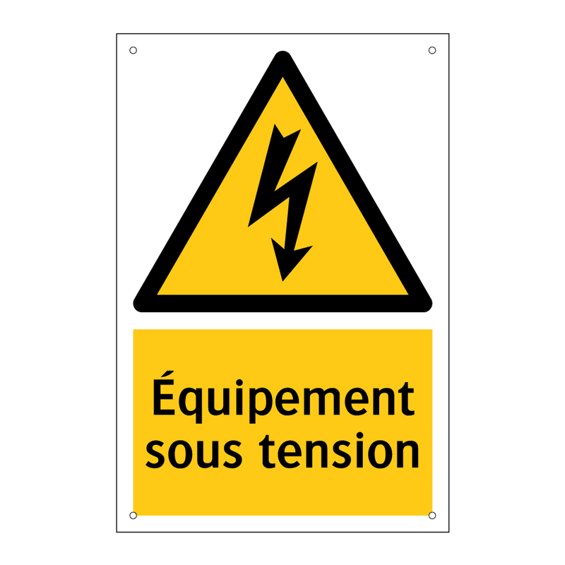Équipement sous tension