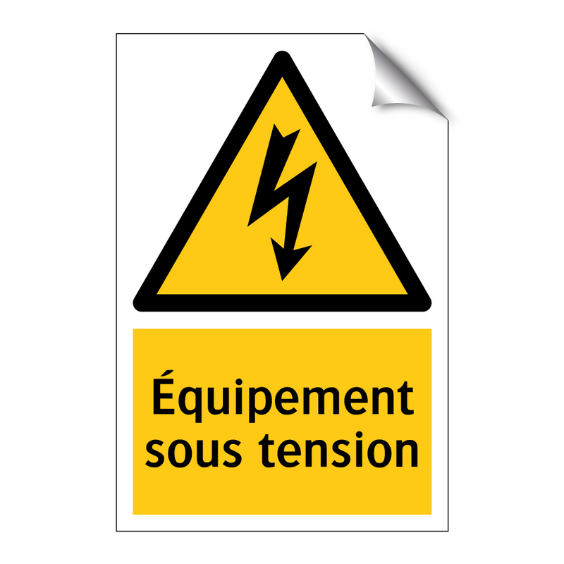 Équipement sous tension