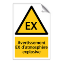 Avertissement EX d'atmosphère explosive