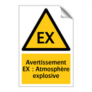 Avertissement EX : Atmosphère explosive