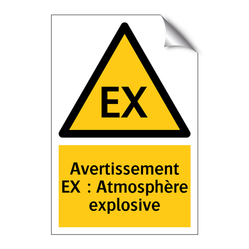Avertissement EX : Atmosphère explosive