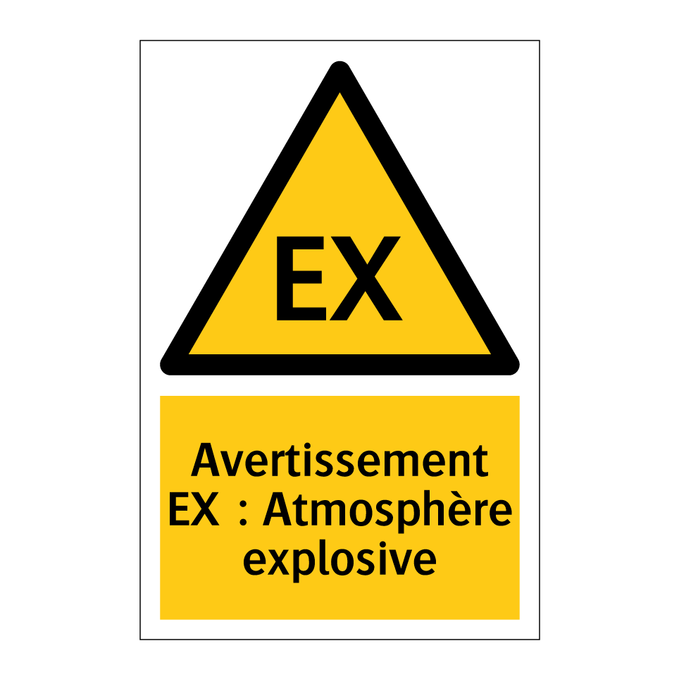 Avertissement EX : Atmosphère explosive