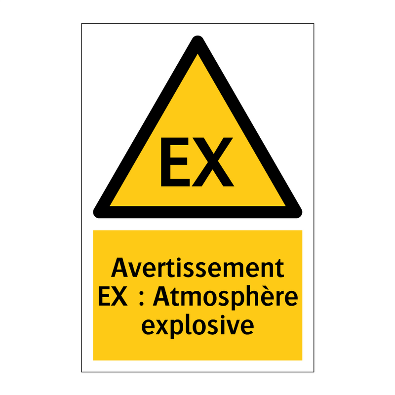 Avertissement EX : Atmosphère explosive