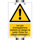 Les gaz d'échappement mettent en danger la santé. Évitez les séjours prolongés !