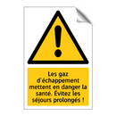 Les gaz d'échappement mettent en danger la santé. Évitez les séjours prolongés !