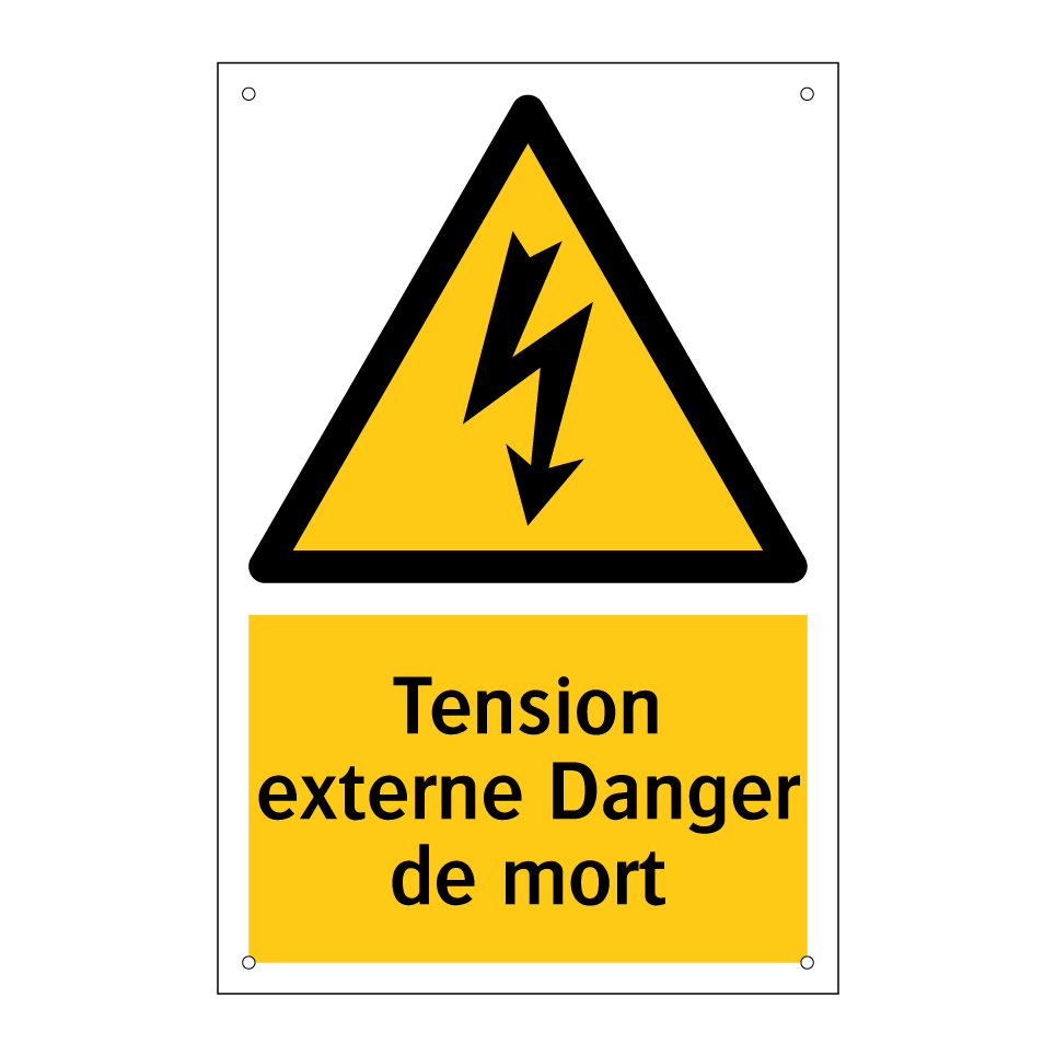 Tension externe Danger de mort