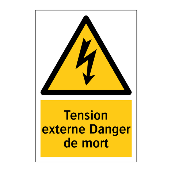 Tension externe Danger de mort