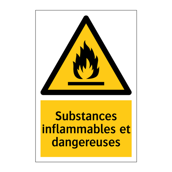 Substances inflammables et dangereuses