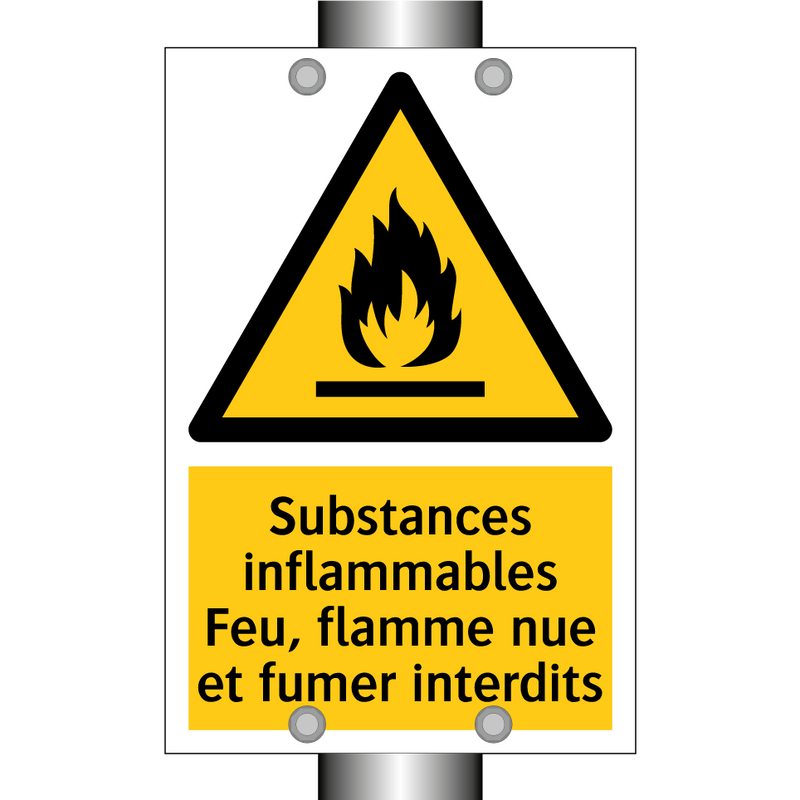Substances inflammables Feu, flamme nue et fumer interdits